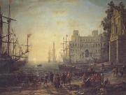 Claude Lorrain Port with the Ville Medici (mk17) France oil painting artist